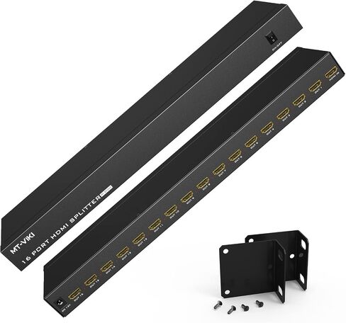 4K HDMI Splitter 1 in 16 Out, MT-VIKI 16 Ports Powered HDMI Splitter 1x16 Support 3D 4Kx2K Full HD Installable for 1U Rack in Saudi Arabia