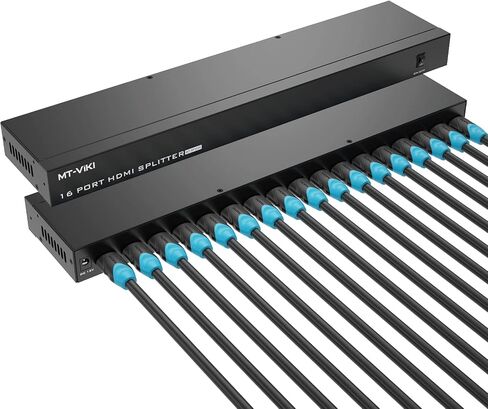 4K HDMI Splitter 1 in 16 Out, MT-VIKI 16 Ports Powered HDMI Splitter 1x16 Support 3D 4Kx2K Full HD Installable for 1U Rack in Saudi Arabia