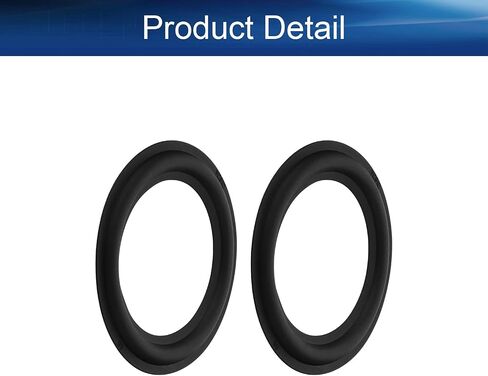 Heyiarbeit 4 Inch Speaker Rubber Edge Surround Rings Replacement Parts for Speaker Repair or DIY 2pcs in Saudi Arabia