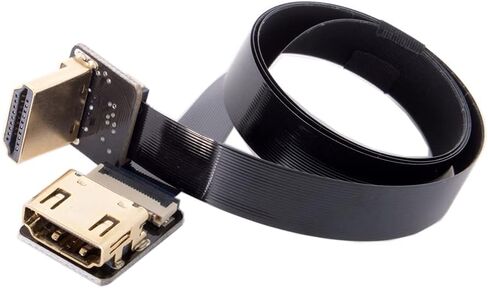 كابل مسطح من NFHK CYFPV بزاوية 90 درجة HDMI ذكر إلى أنثى FPC لتصوير فوتوغرافي عالي الدقة متعدد الطائرات in Saudi Arabia
