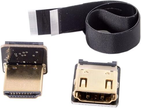 كابل مسطح من NFHK CYFPV بزاوية 90 درجة HDMI ذكر إلى أنثى FPC لتصوير فوتوغرافي عالي الدقة متعدد الطائرات in Saudi Arabia