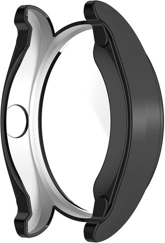 FitTurn for HUAWEI Watch buds Watch Case with Built-in HD Clear Ultra-Thin TPU Screen Protector Cover Fashion Plated Metal Color Case for HUAWEI Watch buds Smartwatch Accessories (5Pack) in Saudi Arabia