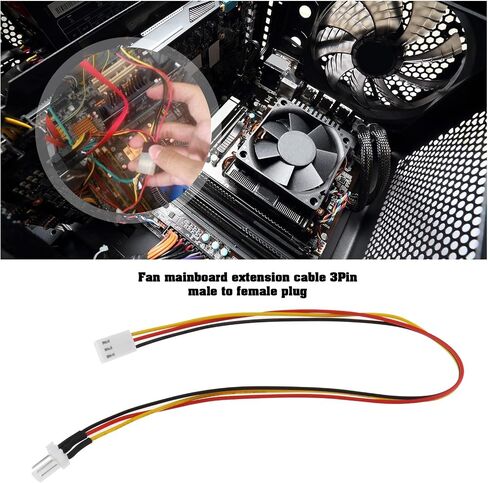 10 قطع PC مروحة الطاقة تمديد كابل 30 سم 3 دبوس ذكر التوصيل إلى أنثى المقبس مروحة موصل سلك مراوح التبريد كابل لتبريد الكمبيوتر وحدة المعالجة المركزية مروحة in Kuwait