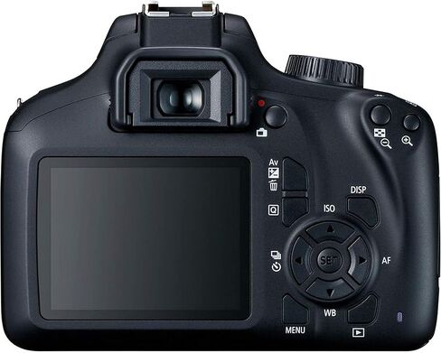 حزمة Canon EOS 4000D/Rebel T100: تتضمن عدسة مقاس 18-55 مم، وحامل ثلاثي قوي، وبطاقة ذاكرة سعة 64 جيجابايت، وحقيبة حمل متينة، ومجموعة مرشحات مكونة من 3 قطع، لمنشئي المحتوى in Saudi Arabia