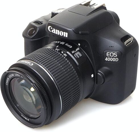 حزمة Canon EOS 4000D/Rebel T100: تتضمن عدسة مقاس 18-55 مم، وحامل ثلاثي قوي، وبطاقة ذاكرة سعة 64 جيجابايت، وحقيبة حمل متينة، ومجموعة مرشحات مكونة من 3 قطع، لمنشئي المحتوى in Saudi Arabia