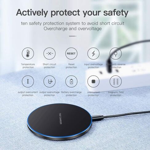 قاعدة شحن لاسلكية سريعة 20 وات، محطة شحن هاتف لاسلكية USB-C in Kuwait