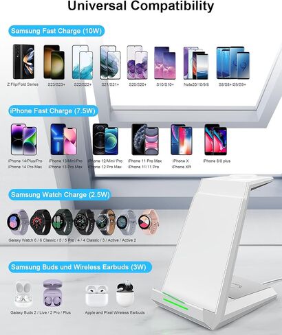Wireless Charger for Samsung - NANAMI 3 in 1 Phone and Watch Charger Stand in Saudi Arabia