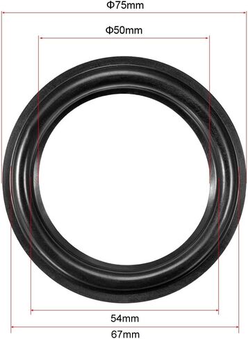uxcell 3 Inch Speaker Rubber Edge Surround Rings Replacement Parts for Speaker Repair or DIY 4pcs in Saudi Arabia
