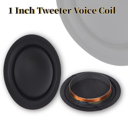 Dome Tweeter Wire Diaphragm 25 Core Tweeter Voice Coil Sound Diaphragm Bracket Speaker Repair Accessories, for Cars, Parties, Streaming Music in Saudi Arabia