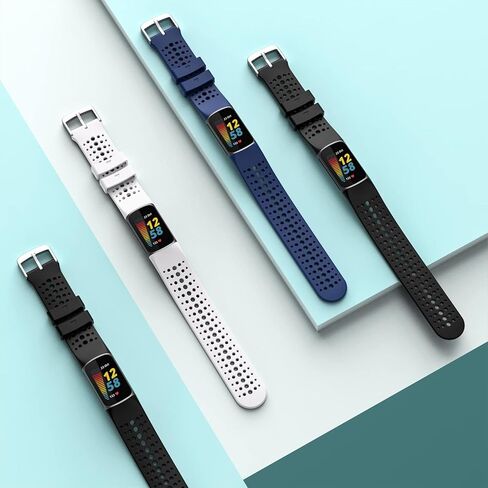 سوار SZBAMI متوافق مع أحزمة Fitbit Charge 5 للنساء والرجال، أساور معصم بديلة من السيليكون الناعم لملحقات تعقب اللياقة البدنية Charge 5 in Kuwait