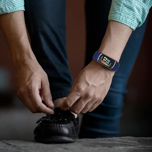 سوار SZBAMI متوافق مع أحزمة Fitbit Charge 5 للنساء والرجال، أساور معصم بديلة من السيليكون الناعم لملحقات تعقب اللياقة البدنية Charge 5 in Kuwait