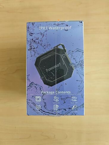 ترونسمارت مكبر صوت خارجي محمول من جروف 2، صوت جهوري جذاب، اوضاع اضاءة متنوعة، بلوتوث V5.3، مقاوم للماء IPX7، اوضاع معادل مزدوجة، بطارية 2500mAh، وقت تشغيل يصل الى 18 ساعة، AUX، بطاقة TF - اسود in Kuwait