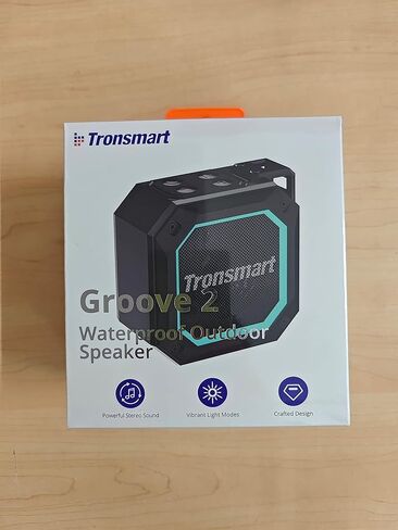 ترونسمارت مكبر صوت خارجي محمول من جروف 2، صوت جهوري جذاب، اوضاع اضاءة متنوعة، بلوتوث V5.3، مقاوم للماء IPX7، اوضاع معادل مزدوجة، بطارية 2500mAh، وقت تشغيل يصل الى 18 ساعة، AUX، بطاقة TF - اسود in Kuwait