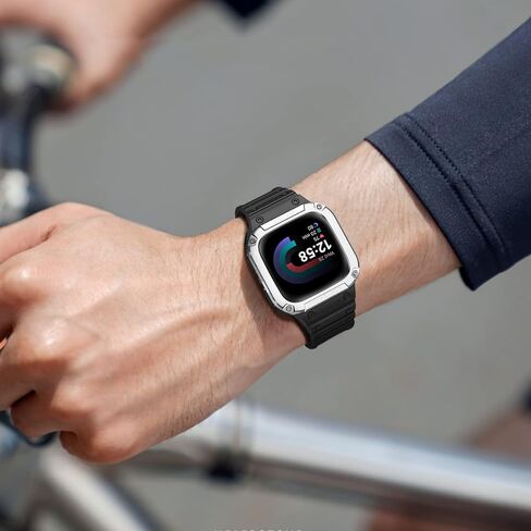 FINTIE Band with Case Compatible with Fitbit Versa 4/3/2/1/Lite&Sense 2 1 in Saudi Arabia