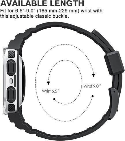 FINTIE Band with Case Compatible with Fitbit Versa 4/3/2/1/Lite&Sense 2 1 in Saudi Arabia