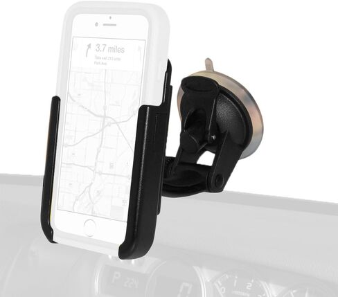 حامل تثبيت أكواب امتصاص من Amzer Crusta للواقي الأمامي، لوحة القيادة أو لوحة التحكم لهاتف iPhone 6، iPhone 6s - عبوة البيع بالتجزئة- حامل بالشفط in Kuwait