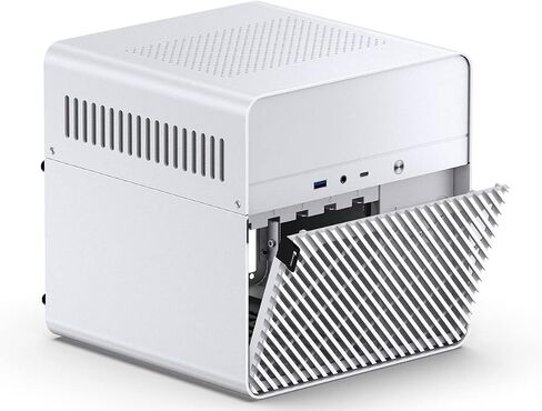 JONSBO N2 Black NAS ITX Case 5+1 Disk Bays Mini Aluminum Case, Built-in 12cm Fan, SFX Power Bite (L150mm Max.), Support 65mm CPU Cooler, Integrated Upper Cover Removable,Black in Saudi Arabia