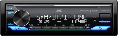 جهاز استقبال الوسائط الرقمية للسيارة JVC KD-X380BTS يتميز بتقنية بلوتوث، USB، SiriusXM، Amazon Alexa in Kuwait