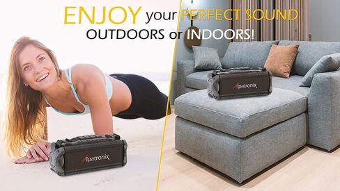 مكبر صوت بلوتوث ألباترونيكس 60 وات (80 وات كحد أقصى)، IPX6 مقاوم للماء، محمول، لاسلكي، بنك طاقة 8000 مللي أمبير في الساعة، غير يدوي، مقاوم للصدمات، TWS، DSP، ستيريو، مضخم صوت، بطاقة TF، NFC، AX500، داخلي وخارجي - أسود in Kuwait