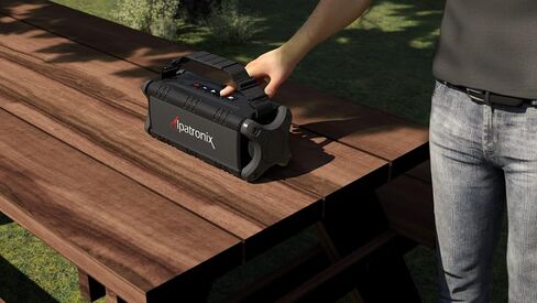 مكبر صوت بلوتوث ألباترونيكس 60 وات (80 وات كحد أقصى)، IPX6 مقاوم للماء، محمول، لاسلكي، بنك طاقة 8000 مللي أمبير في الساعة، غير يدوي، مقاوم للصدمات، TWS، DSP، ستيريو، مضخم صوت، بطاقة TF، NFC، AX500، داخلي وخارجي - أسود in Kuwait