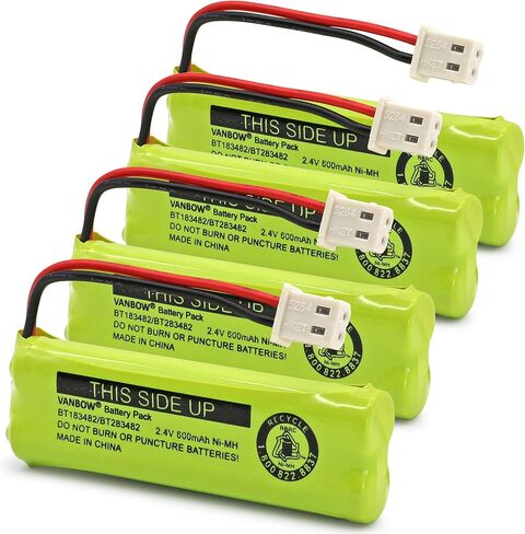 BT183482/BT283482 2.4V 600mAh Ni-MH Cordless Phone Battery Compatible with VTech DS6401 DS6421 DS6422 DS6472 LS6405 LS6425 LS6426 LS6475 LS6476 Handset (2) in Saudi Arabia