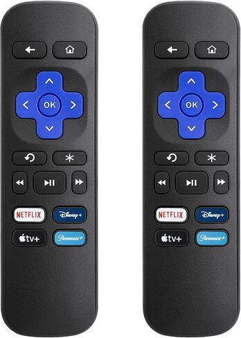 تم استبدال جهاز التحكم عن بعد فقط لـ Roku Box، متوافق مع Roku (HD، LT، XS، XD)، لـ Roku Express، لـ Roku Premiere (ليس لـ Roku Stick وRoku TV) (عبوة من قطعتين) in Saudi Arabia