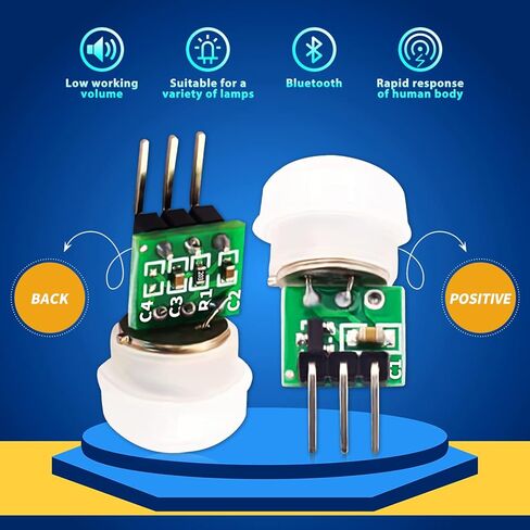 DaFuRui AM312 PIR Sensor，10Pack PIR Motion Sensor Outdoor Mini Pyroelectric Infrared PIR Human IR Sensor Module Body Manual Motion Sensor Detector Modules in Kuwait