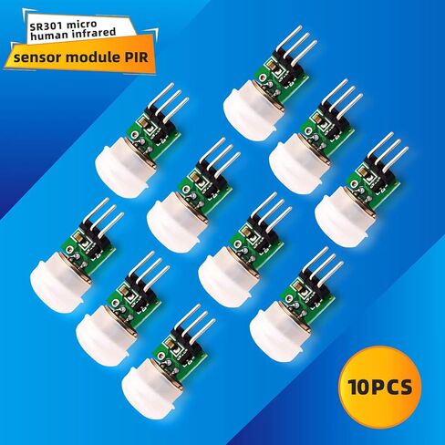 DaFuRui AM312 PIR Sensor，10Pack PIR Motion Sensor Outdoor Mini Pyroelectric Infrared PIR Human IR Sensor Module Body Manual Motion Sensor Detector Modules in Kuwait