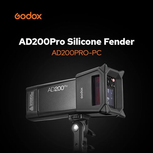 حافظة واقية من السيليكون AD200Pro-PC من Godox AD200 Pro AD200، تحمي شاشة الفلاش AD200Pro AD200، أو يمكن استخدامها كبديل مثالي لحامل مصباح الأرض in Saudi Arabia