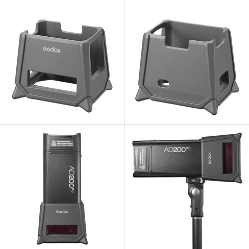 حافظة واقية من السيليكون AD200Pro-PC من Godox AD200 Pro AD200، تحمي شاشة الفلاش AD200Pro AD200، أو يمكن استخدامها كبديل مثالي لحامل مصباح الأرض in Saudi Arabia