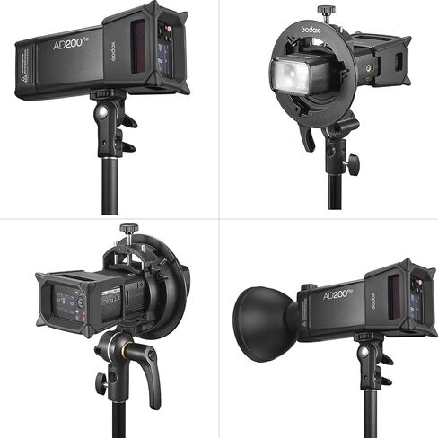 حافظة واقية من السيليكون AD200Pro-PC من Godox AD200 Pro AD200، تحمي شاشة الفلاش AD200Pro AD200، أو يمكن استخدامها كبديل مثالي لحامل مصباح الأرض in Saudi Arabia