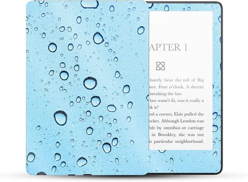 MightySkins Glossy Glitter Skin Compatible with Amazon Kindle Paperwhite 5 6.8-inch 11th Gen (2021) Full Wrap - Rainy Day | Protective High-Gloss Glitter Finish | Easy to Apply | Made in The USA in Saudi Arabia