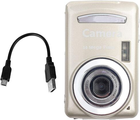 Digital Camera, FHD 720P Digital Camera for Kids Video Camera 16X Digital Zoom, Compact Point and Shoot Camera Portable Small Camera for Teens Students Boys Girls Seniors Black in Kuwait