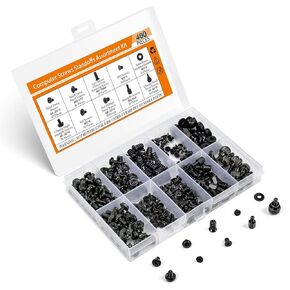 300PCS 15 Sizes Laptop Notebook Computer Screws Kit, Replacement M2 M2.5 M3 Screws for Lenovo Asus Dell Acer HP Samsung Laptop Hard Drive SSD Motherboard Mounting & Repair