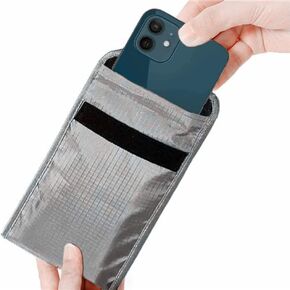 Faraday Bag Radiation Pregnant Cell Phone GPS RFI Signal Shielding Bag for iPhone 14 Samsung Privacy Protection in Saudi Arabia