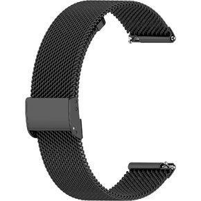 RuenTech Compatible with FITVII Smart Watch Bands, Stainless Steel Metal Mesh Loop Straps Replacment Bands for FITVII 1.57" Fitness Tracker in Saudi Arabia