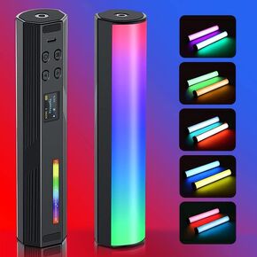 81 مصباح فيديو RGB، ضوء كاميرا LED 360 درجة إضاءة تصوير محمولة بالألوان الكاملة مع 3 أحذية باردة، المسمار القياسي 1/4 مناسب للحامل ثلاثي القوائم .3000 مللي أمبير قابل لإعادة الشحن CRI 95+ 2500k-9000K in Kuwait