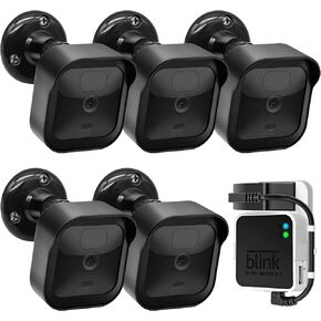 3rd Gen Blink Outdoor Camera Mount Bracket,360 Degree Adjustable Mount and Weatherproof Protective Housing with Blink Sync Module 2 Outlet Mount for Blink Camera System (Black 5Pack) in Saudi Arabia