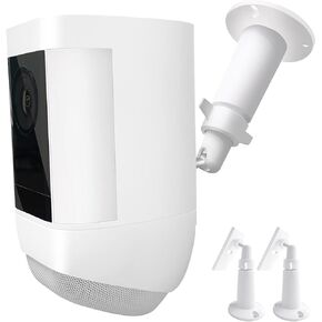 UYODM 2Pack Wall Mount Holder for Ring Spotlight Cam Plus/Pro Battery,360°Rotation Security Mounting Bracket for Ring Cam with 1/4 Screw Thread,Camera Not Included (White) in Kuwait