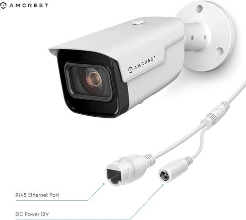 امكرست كاميرا IP بتكبير بصري 4K، كاميرا مراقبة خارجية متغيرة البؤرة 8MP POE، عدسة 2.7 ملم ~ 13.5 ملم، مقاومة للطقس IP67، تسجيل MicroSD، (IP8M-VB2796EW) in Kuwait