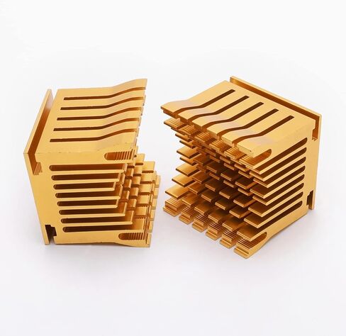 Desktop Computer Heatsink Cooling Fan Motherboard Mute 3Pin Aluminium Heatsink South North Bridge 4cm Fan Blade with Buckle 40 * 38 * 36MM (Black) in Kuwait