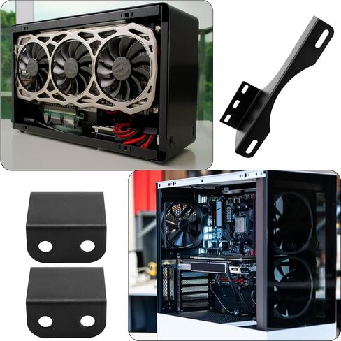 Biaungdo 3 Slots Dual Fan Mount Rack PCI Slot Bracket for 8cm/9cm/12cm Fans in Saudi Arabia