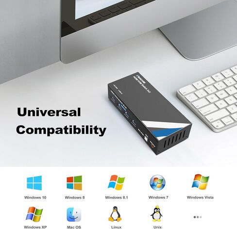 NEWCARE 4K@60Hz KVM Switch HDMI 2 Port, KVM Switch for 2PCs Share One HD Monitor 4 USB 3.0 Port Keyboard Mouse, HDMI KVM Switch 2x1 Support Desktop Controller, 2 USB Cable Included in Saudi Arabia