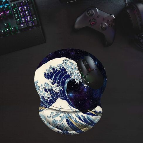 Ergonomic Gel Mouse Wrist Rest Pad and Keyboard Pad Set,Anti-Slip PU Bottom Easy Typing and Relieve Wrist Pain with Cute Coaster Set (3-Quote Bible Verses Psalm 46:10) in Saudi Arabia