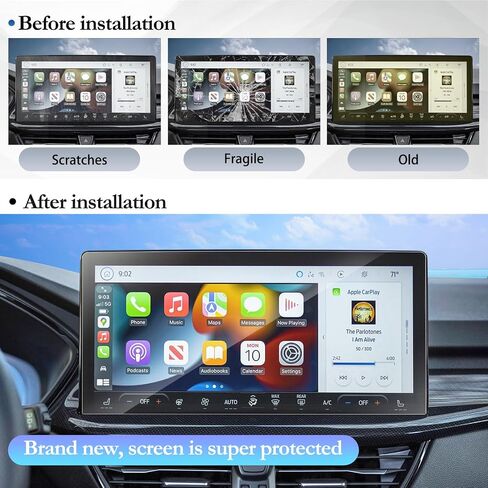SKTU for 2026 Nissan Pathfinder Screen Protector 12.3 Inch for 2026+ Nissan Pathfinder (SV/SL/Rock Creek/Platinum) 12.3-Inch Navigation Nissan Pathfinder 2026 Accessories Screen Protective Film Tempered Glass [9H Hardness, Ultra HD, Anti-Glare&Scratch] in Kuwait