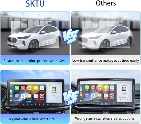 SKTU for 2026 Nissan Pathfinder Screen Protector 12.3 Inch for 2026+ Nissan Pathfinder (SV/SL/Rock Creek/Platinum) 12.3-Inch Navigation Nissan Pathfinder 2026 Accessories Screen Protective Film Tempered Glass [9H Hardness, Ultra HD, Anti-Glare&Scratch] in Kuwait