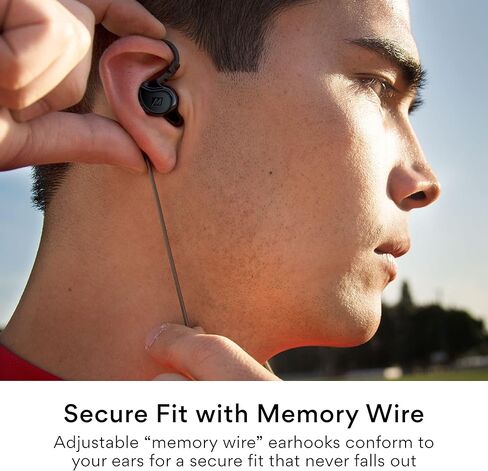 سماعات أذن سلكية MEE audio M6 Sport USB-C مع خطافات أذن سلكية للذاكرة، سماعة رأس USB من النوع C مع ميكروفون وجهاز تحكم عن بعد بثلاثة أزرار، سماعات أذن عازلة للضوضاء للجري/الجيم/التمرينات، أسود in Kuwait