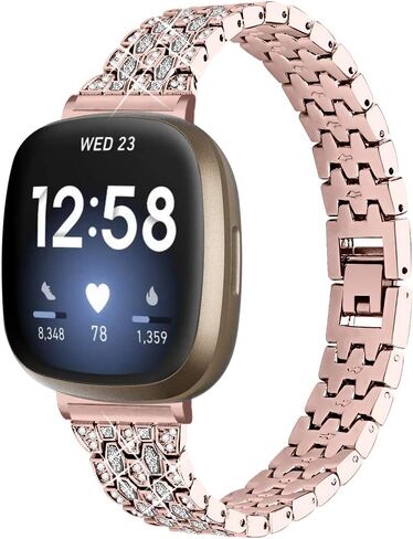 سوار بديل متوافق مع سوار Fitbit Versa 4/Sense 2، سوار معدني من السيراميك المقاوم للصدأ لملحقات الساعة الذكية Fitbit Versa 4/Sense 2... in Saudi Arabia