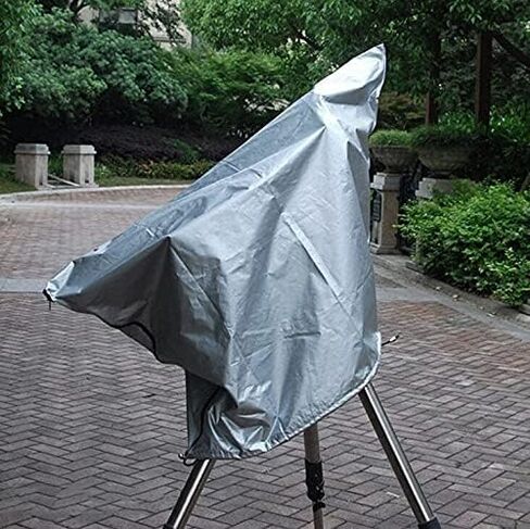 Telescope Cover Outdoor Sun Protective Dust-Proof Astronomical Telescope Cover with Adjustable Drawstring - Silver (59(1499mm) x 33.5(851mm) inch) in Saudi Arabia