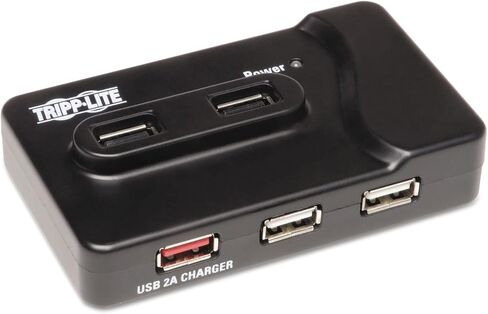 تريب لايت U360412 محور شحن 6 منافذ USB 3.0 فائق السرعة، أسود in Saudi Arabia